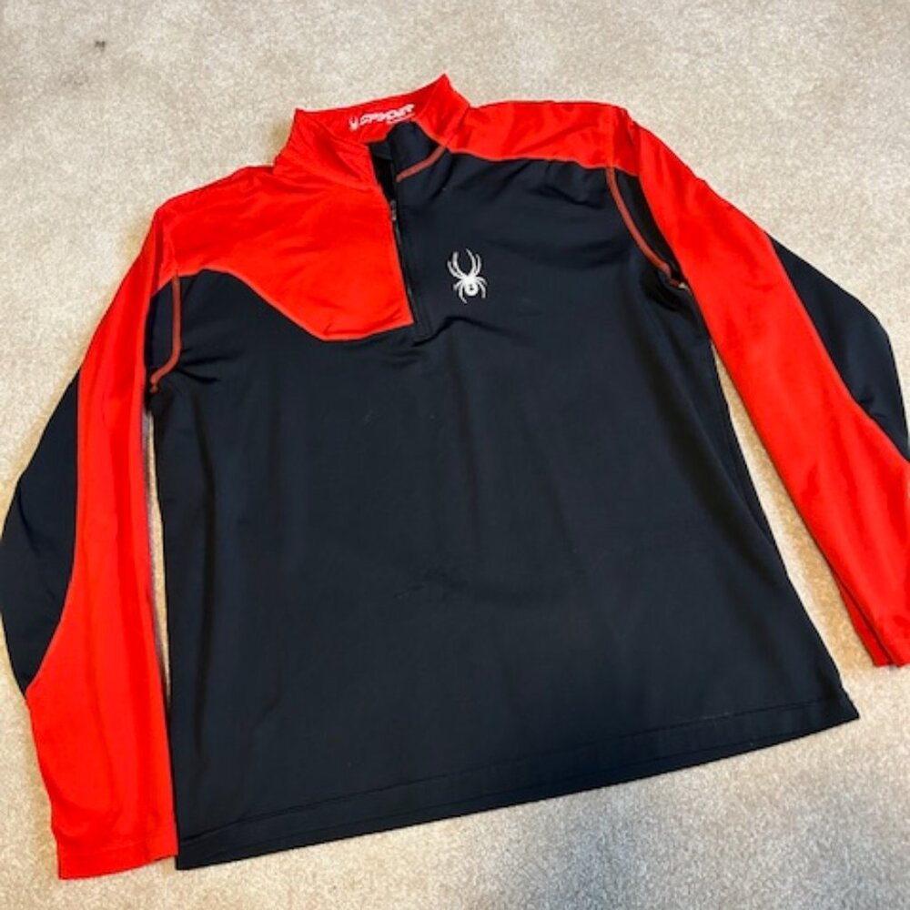 Spider Zip Neck Ski Top XL
